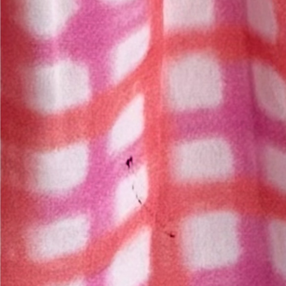 THML Dress Size Small Pink and Orange Checkered with Teal Tassels - Picture 7 of 7